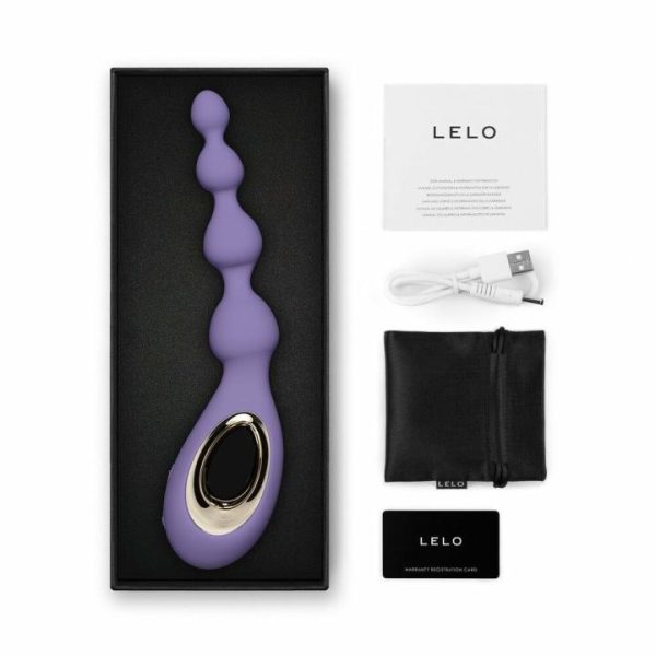 Anal Beads | Lelo Soraya Anal Beads Massager Violet Dusk