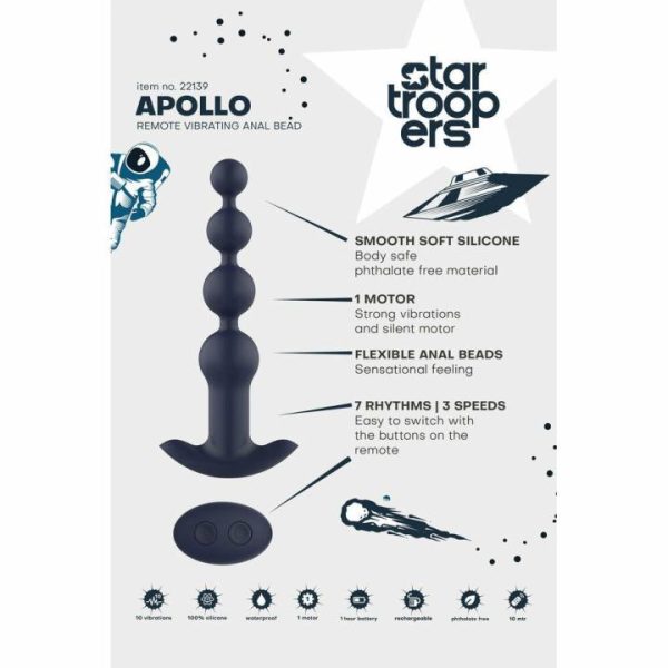 Anal Beads | Startroopers Apollo Remote Vibrating Anal Beads