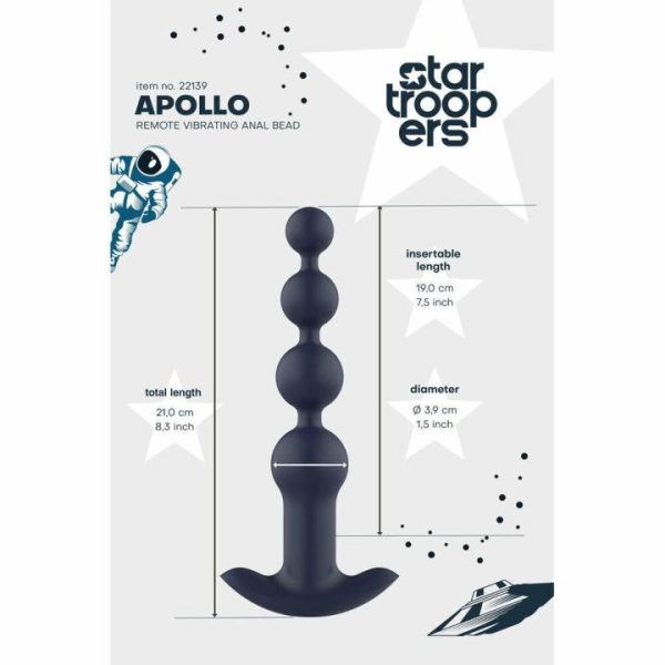 Anal Beads | Startroopers Apollo Remote Vibrating Anal Beads