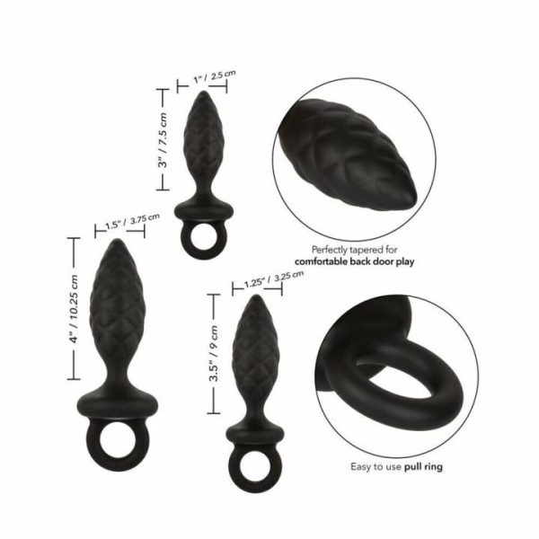 Butt Plugs | 3 Piece Silicone Anal Probe Kit