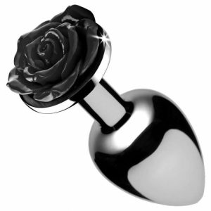 Butt Plugs | Booty Sparks Black Rose Anal Plug Medium