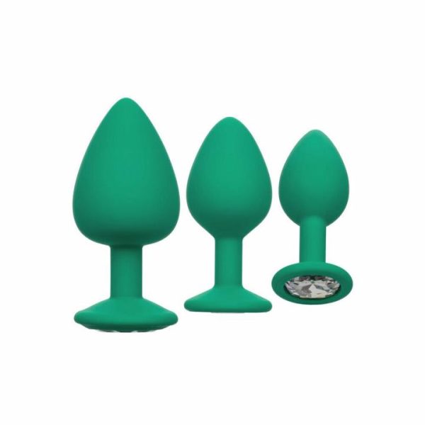 Butt Plugs | Cheeky Gems Butt Plugs 3 Piece Set Green