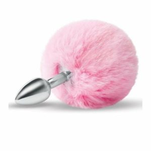 Butt Plugs | Furry Tales Pink Bunny Tail Butt Plug