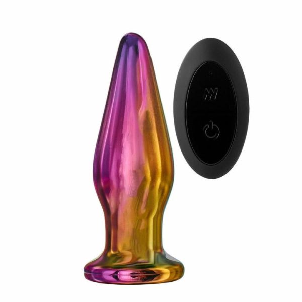 Butt Plugs | Glamour Glass Remote Control Tapered Butt Plug