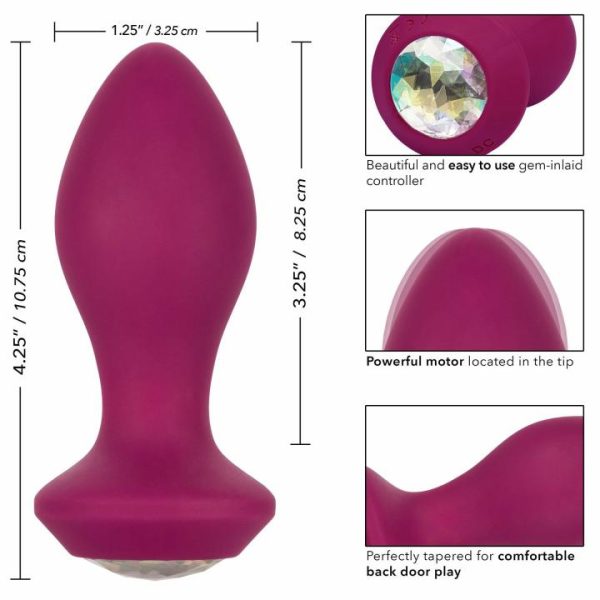 Butt Plugs | Power Gem Butt Plug Vibrating Crystal Probe