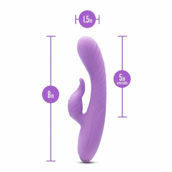 Clitoral Vibrators | Blush Evelyn Powerful Dual Stimulator Vibe