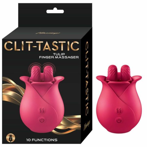 Clitoral Vibrators | ClitTastic Tulip Finger Massager Rechargeable