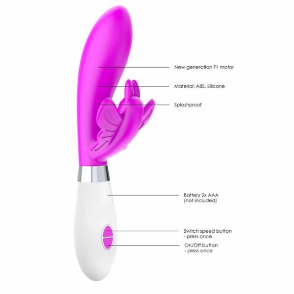 Clitoral Vibrators | Luminous Alexios Ultra Soft Clit Stim Vibe Fuchsia