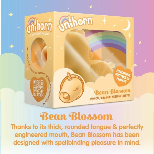 Clitoral Vibrators | Unihorn Bean Blossom Flickering Tongue Unicorn Vibe