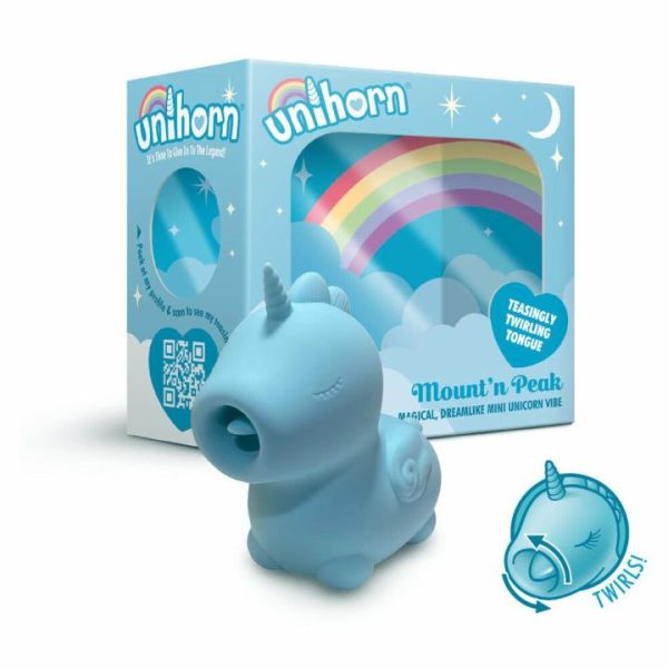 Clitoral Vibrators | Unihorn Mountn Peak Twirling Tongue Unicorn Vibe