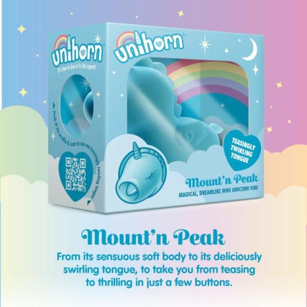 Clitoral Vibrators | Unihorn Mountn Peak Twirling Tongue Unicorn Vibe