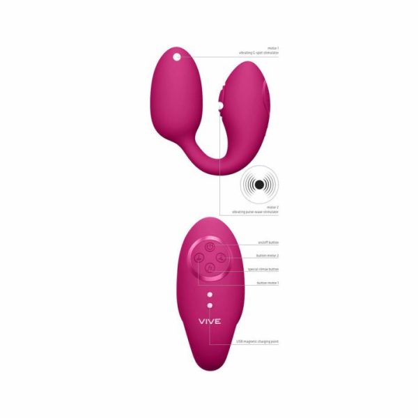 Clitoral Vibrators | Vive Aika Pulse Wave And Vibrating Love Egg Pink