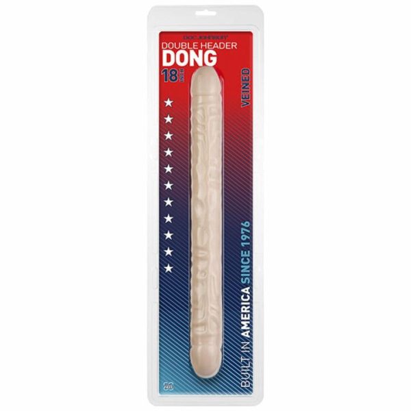 Double Dildos | Double Header 18 Inch Veined Dong