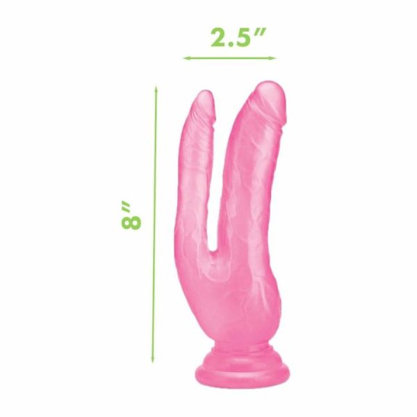 Double Dildos | Me You Us Ultra Cock Double Dildo 8 Inch Pink