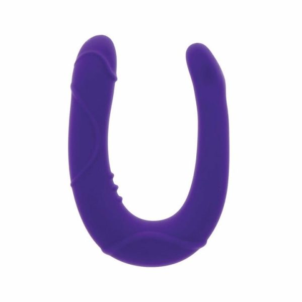 Double Dildos | ToyJoy Get Real Vogue Mini Double Dong Purple