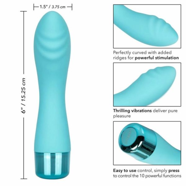 G-Spot Vibrators | Eden Ripple Silicone GSpot Vibrator Waterproof 6 inch