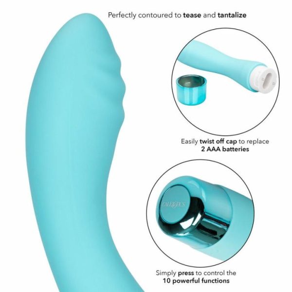 G-Spot Vibrators | Eden Ripple Silicone GSpot Vibrator Waterproof 6 inch