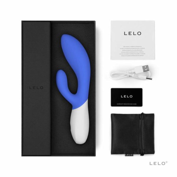 G-Spot Vibrators | Lelo Ina Wave 2 Luxury Rechargeable Vibe Blue