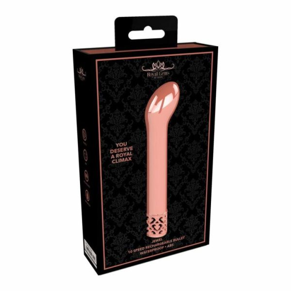 G-Spot Vibrators | Royal Gems Jewel Rechargeable G Spot Bullet Rose Gold