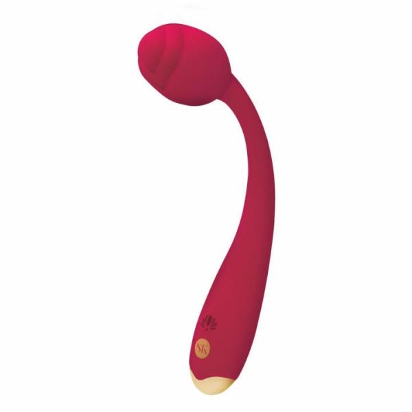 G-Spot Vibrators | Secret Kisses Rosegasm Long Stem Vibrating