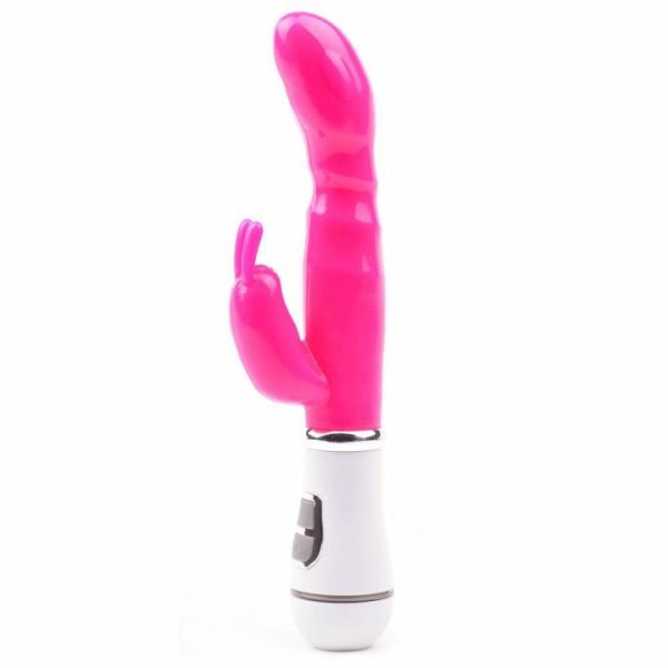 G-Spot Vibrators | Slim GSpot Twelve Speed Rabbit Vibrator Neon Pink