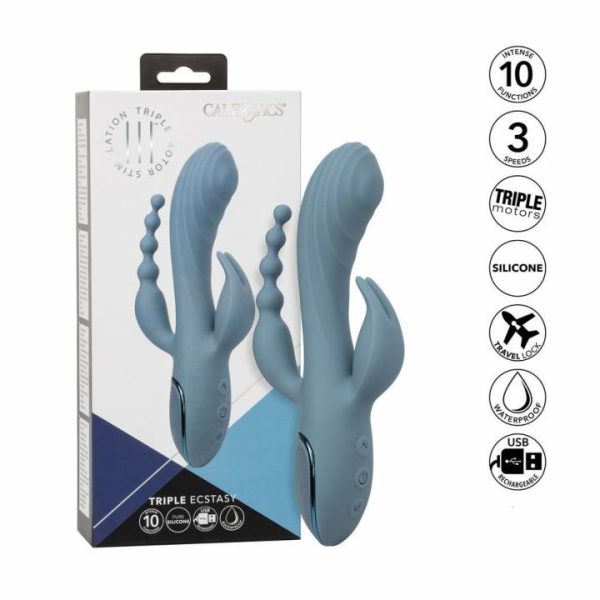 G-Spot Vibrators | Triple Ecstasy Triple Motor Stimulator