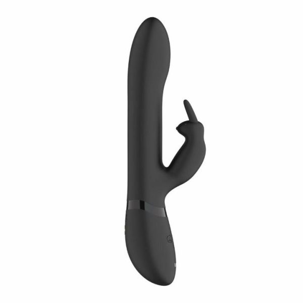 G-Spot Vibrators | Vive Amoris Black Rabbit Vibrator With Stimulating Beads