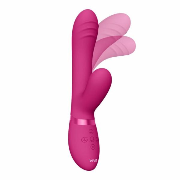 G-Spot Vibrators | Vive Tani Finger Motion With Pulse Wave Vibrator Pink