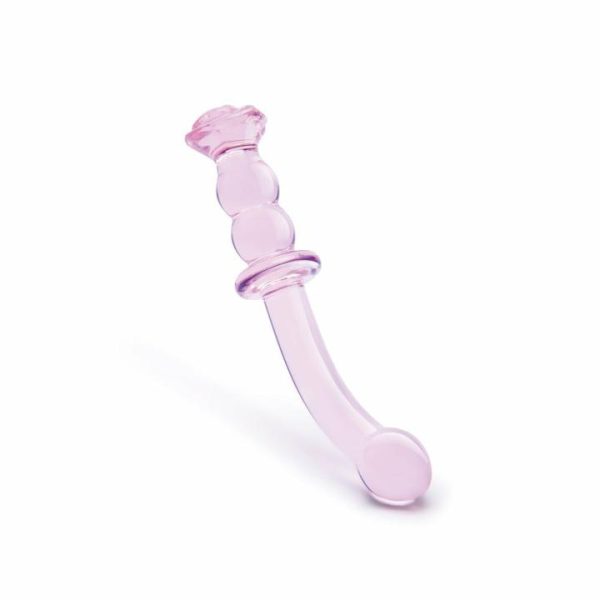 Glass Dildos | Glaze Glass Rosebud GSpot Dildo