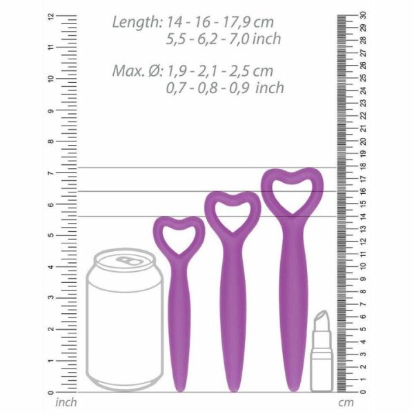 Kegel Exercise | Ouch Silicone Vaginal Dilator Set Purple