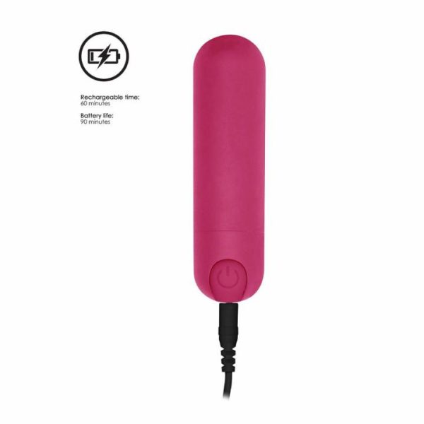 Mini & Bullet Vibrators | 10 speed Rechargeable Bullet Pink