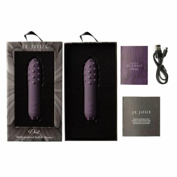 Mini & Bullet Vibrators | Je Joue Duet Multi Surfaced Bullet Vibrator Purple