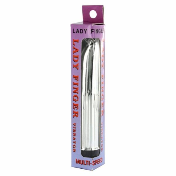 Mini & Bullet Vibrators | Lady Finger Mini Vibrator Silver