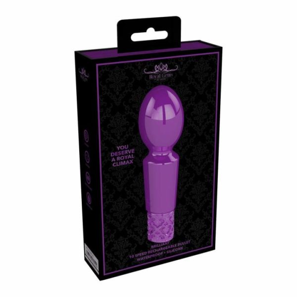 Mini & Bullet Vibrators | Royal Gems Brilliant Rechargeable Bullet Purple