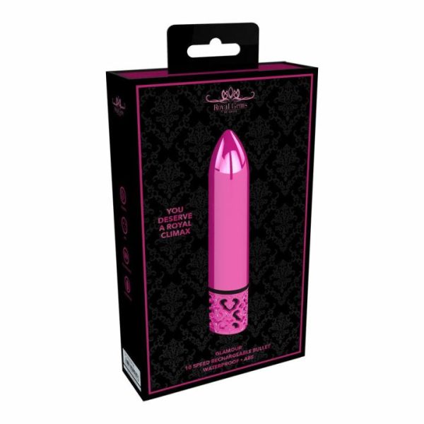 Mini & Bullet Vibrators | Royal Gems Glamour Rechargeable Bullet Pink