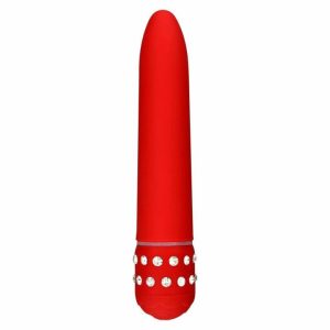 Mini & Bullet Vibrators | ToyJoy Diamond Red Superbe Mini Vibrator