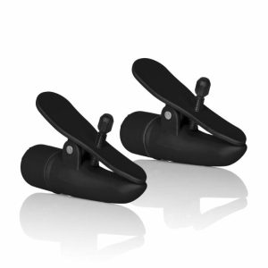 Nipple Vibrators | Nipplettes Vibrating Black Nipple Clamps