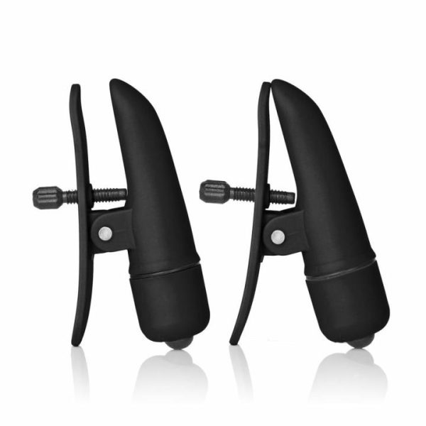 Nipple Vibrators | Nipplettes Vibrating Black Nipple Clamps