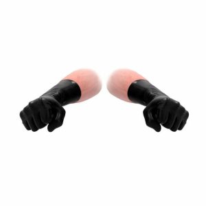 Prostate Massagers | Fist It Black Latex Short Gloves