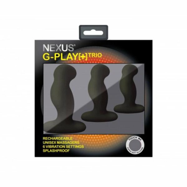 Prostate Massagers | Nexus G Play Trio Vibrating Prostate Massagers Black