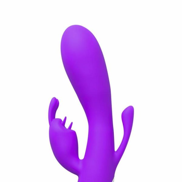 Rabbit Vibrators | Double Bunny 12 speed Silicone Vibe Purple