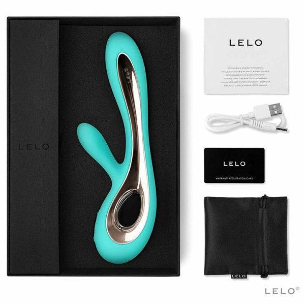 Rabbit Vibrators | Lelo Soraya 2 Dual Rabbit Vibrator Aqua