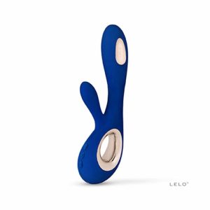 Rabbit Vibrators | Lelo Soraya Wave Midnight Blue Dual Rechargeable Vibrator