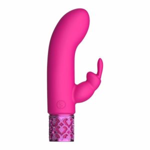 Rabbit Vibrators | Royal Gems Dazzling Rechargeable Rabbit Bullet Pink