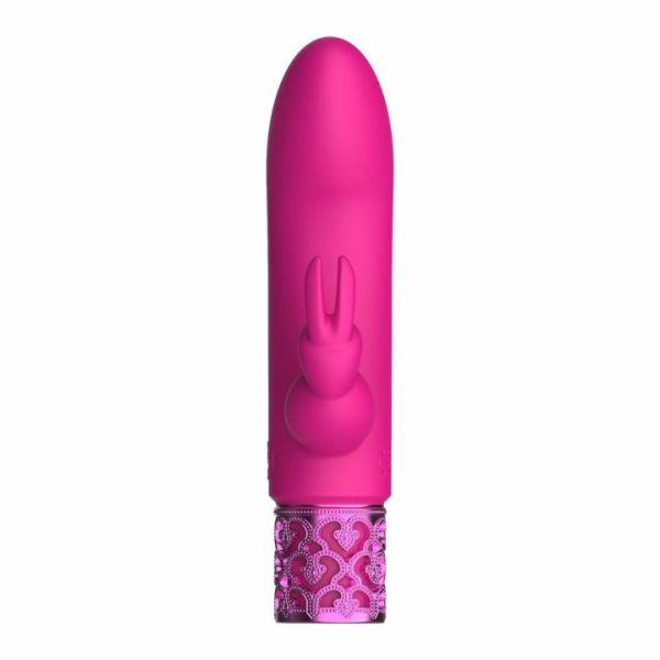 Rabbit Vibrators | Royal Gems Dazzling Rechargeable Rabbit Bullet Pink