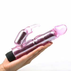 Rabbit Vibrators | Waves Of Pleasure Crystal Pink Rabbit Vibrator