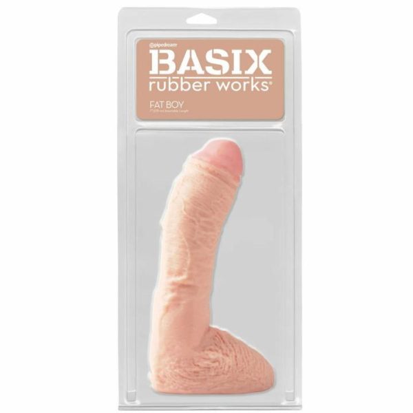 Realistic Dildos | Basix 10 Inch Fat Boy Flesh Dildo