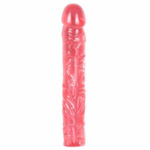 Realistic Dildos | Classic 10 Inch Pink Jelly Dong