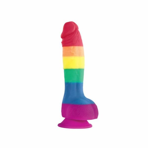 Realistic Dildos | Colours Pride Edition 6 Inch Realistic Silicone Dildo With Balls