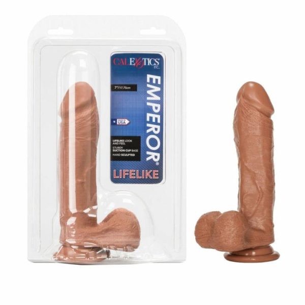 Realistic Dildos | Emperor 7 Inch Life Like Dildo Flesh Brown